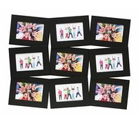 Deknudt Frames S66SB2-P9 Cadre Multi-Photos pour 9 Photos Penché Noir 10 x 15 cm