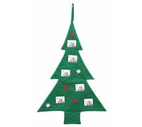 Deknudt Frames S67HC5 Cadre Photo 6 Photos avec Arbre de Noël à Suspendre Toile Vert 4,5 x 6/48 x 72 cm