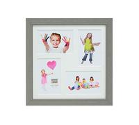 Deknudt Multivue en Gris avec Filet de Perles pour 4 Photos Taille Image 10,0 x15,0 cm;