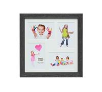 Deknudt Multivue en Noir avec Filet de Perles pour 4 Photos Taille Image 10,0 x15,0 cm;