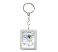 Deknudt Porte-clés photo avec jeton pour chariot de supermarché en argent S59NC1