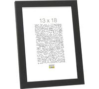 Deknudt Frames S44CF2 Basic Cadre Photo Bois/MDF Noir Fin 30 x 40 cm