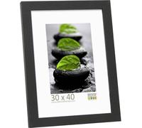 Deknudt Frames S44CF2 Basic Cadre Photo Bois/MDF Noir Fin 30 x 40 cm