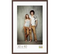 Deknudt Frames S44CH4 Basic Cadre Photo Bois/MDF Brun Foncé Fin 30 x 40 cm