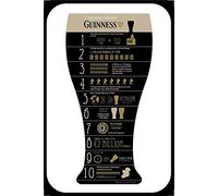 Deko 7 Plaque en tôle Inscription 10 Thing's You Didn`t Know About Guinness 30 x 20 cm
