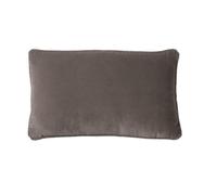 Déko and CO Coussin en Velours avec Bord perlé, avec Remplissage, Coussin décoratif (Taupe, 30x50)