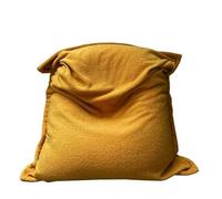 Déko and CO Housse Vide de Pouf géan de Sol, Maxi Coussin de Sol en Bouclette 110x130 cm (Honey)