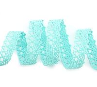 Deko Angels Dentelle Emilia Menthe 3 m x 15 mm Dentelle Coton Vert Menthe Ruban en dentelle Ruban décoratif Dentelle au crochet Coton Ruban cadeau mariage vintage