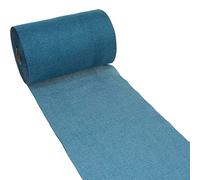 DEKO AS Chemin de Table Aspect Lin Shabby Chic en Polyester sans Odeur 30 cm x 5 m Turquoise