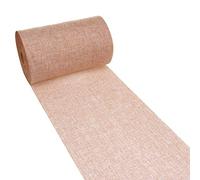 Deko AS GmbH Chemin de Table en Lin Aspect Shabby Chic 20 cm - Cuivre - 25 m - 69-200-25-9