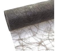 Deko AS GmbH Chemin de Table Sizoweb - Rouleau de 25 m + 100 cœurs décoratifs Inclus (20 cm de Large, Anthracite)