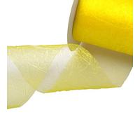 Deko AS GmbH Crash Organza Jaune - Largeur 80 mm - Rôle 20 m - 68080 10 CD-R 80