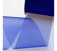 Deko AS GmbH Cristal Organza Bleu - 70 mm de Largeur - Rouleau 25 m - 40070 72 CD-R 70
