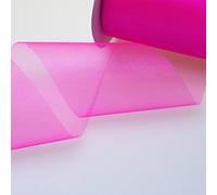 Deko AS GmbH Cristal Organza Rose - 70 mm de Largeur - Rouleau 25 m - 40070 44-R 70