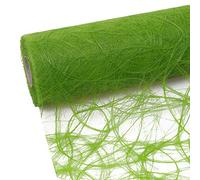 Deko AS GmbH HKT Home Deco Sizoweb Chemin de Table - 25 m rôle + 100 Cœurs décoratifs - Miroir - Gratuit (30 cm Largeur Vert Pomme)