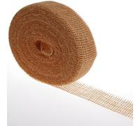 Deko AS GmbH Ruban de jute orange 50 mm x 40 m