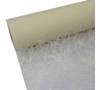 Deko AS GmbH Ruban de Table Crème 60 cm Rouleau 25 m 60 012 sizo Flor de r