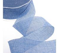 Deko AS GmbH Ruban décoratif Shabby Chic Effet Lin avec 38 mm - Bleu Clair - 20 m - 69038-38-20-15