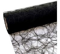 Deko AS GmbH Sizoweb 64 017-R Chemin de Table Noir 30 cm x 25 m