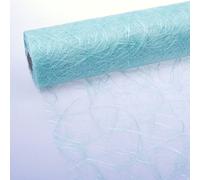 Deko AS GmbH Sizoweb 64-200-25-043 Chemin de Table Bleu Glacier 20 cm Rouleau de 25 m