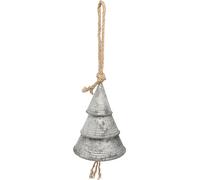 Deko Cloches Zinc Vintage Cloches de Noël H19cm, décoration rustique de Noël