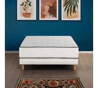 DEKO DREAM Détente 27 cm Ensemble sommier + matelas 140 x 190 cm - ressorts ensachés - 7 zones - réversible - fabriqué en Belgique