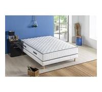 DEKO DREAM Ensemble matelas + sommier 160 x 200 - Ressorts - 24 cm - 5 zones - Equilibre - DETENTE G