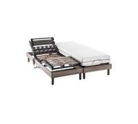 DEKO DREAM Ensemble Matelas+sommier Relaxation électrique Ergo 2 Dreamzone - 2x80x200 cm - Matelas Ressorts ensachés