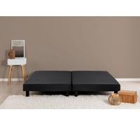 DEKO DREAM Rakenne Lot de 2 Sommiers tapissiers a lattes 180 x 200 cm - Bois massif noir + Pieds