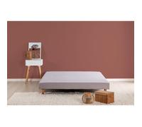 Sommier tapissier a lattes 140 x 190 - Bois massif gris + pieds - FINLANDEK Rakenne
