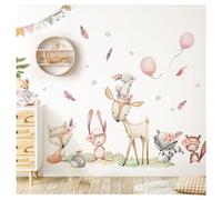 DEKO KINDERZIMMER Graz Design DK1098-2 Lot de stickers muraux pour chambre d'enfant Motif animaux de la forêt