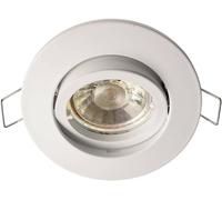 Deko Light Alioth 110027 Anneau encastrable pour plafond LED, Ampoule halogène GU5.3, MR 16 35 W blanc de sécurité (RAL 9003)