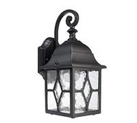 Deko-Light Lampe murale en saillie - Lanterne d'extérieur - E27 - Hauteur : 32 cm - Aluminium - Sargas gris noir