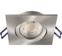 Deko Light Samsola, eckig, gebürstet, Silber 110046 Spot de plafond argent (brossé)