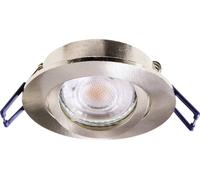 Deko Light Samsola, rund, gebürstet, Silber 110040 Spot de plafond argent (brossé)