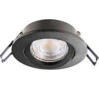 Deko Light Samsola, rund, Schwarz 110043 Spot de plafond noir (mat)