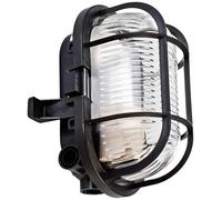 Deko Light Syrma Oval Schwarz 401012 Plafonnier extérieur, Applique extérieure noir