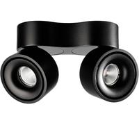 Deko Light Uni II Double Luminaire de plafond en saillie LED LED intégrée 20 W CEE: G (A - G) blanc chaud noir profond (RAL 9005)