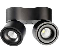 Deko Light Uni II Mini Luminaire de plafond en saillie LED intégrée 15 W CEE: G (A - G) blanc chaud noir profond (RAL 9005)