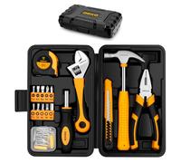 DEKO Mallette à Outils 86 Pièces, Caisse à Outil Complete Bricolage avec Clé, Pince, Marteau à Panne Fendue, Ensemble d'outils pour Cadeaux, Maison, Bureau et Entretien Quotidien