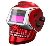 DEKO Masque Soudure, Grand écran de Vue Auto Darkening Casque de Soudage à énergie Solaire, avec Batterie Remplaçable, Longue Durée de Travail pour TIG MIG Arc Grind