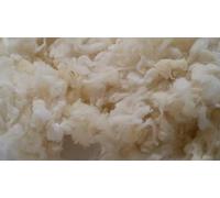 Deko-Schnee-Shop pemmiproducts Flocons de laine vierge ouate de remplissage 100 % laine vierge de mouton 1 kg fin (EUR 13,95/kg) en laine de mouton lavée et triée à la main