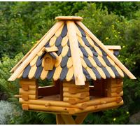 Deko-Shop-Hannusch Nichoir à Oiseaux en Bois Massif Enduit Taille XXL
