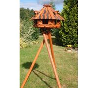 Deko-Shop-Hannusch Nichoir à Oiseau sur Pieds en Bois Enduit