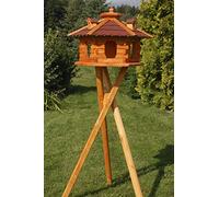 Deko-Shop-Hannusch Nichoir à Oiseaux sur Pieds avec bardeaux en Asphalte