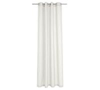 Deko Trend Traviata 6236796 70 Rideau Polyester à 8 Œillets Métallique Blanc 245 x 137 x 245 cm