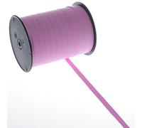 Deko und Band 10 Ruban en Poly résistant aux intempéries avec Grain de Bois Rose 7 mm x 250 m
