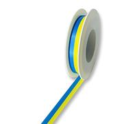 Deko und Band 2436 15 S Ruban de Club Jaune Bleu 15 mm x 25 m