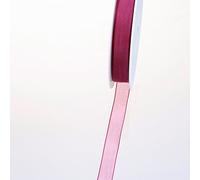 Deko und Band 53736 - Ruban d'organza avec webkante - 15 mm 50 m Col. 69 Bordeaux - 53736-15-50-69