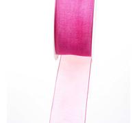 Deko und Band 53736 - Ruban d'organza avec webkante - 38 mm 50 m Col. 56 Rose - 53736-38-50-56